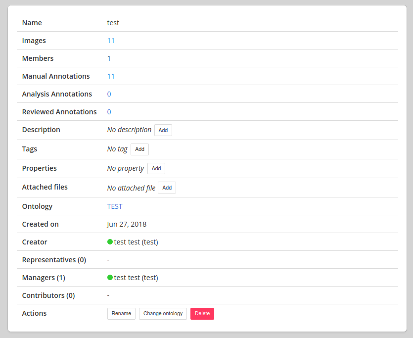 Project information