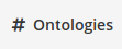 Ontology button